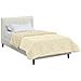 Duvet Estivo Crema 140 x 220 cm Microfibra e Fleece Teddy - Foto miniatura 3