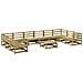 Set Divani da Giardino 11 pz in Legno Impregnato di Pino - Foto miniatura 1