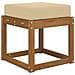 Cuscino da Sedia Esterno Beige 40 x 40 x 8 cm 100% Poliestere - Foto miniatura 3