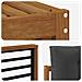 Set divani 7 pcs Naturale e Antracite Legno di Acacia Massello - Foto miniatura 6