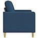 Divano con Storage Blu 72 x 78 x 87 cm Poliestere - Foto miniatura 5