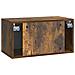 Mobile Porta TV da Muro Rovere Fumo 59,5 x 31 x 30 cm - Foto miniatura 6