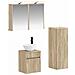 Set di mobili per il bagno 4 pcs Rovere Sonoma - Foto miniatura 1