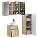 Set di mobili per il bagno 4 pcs Rovere Sonoma - Foto miniatura 2