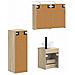 Set di mobili per il bagno 4 pcs Rovere Sonoma - Foto miniatura 3