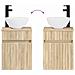 Set di mobili per il bagno 4 pcs Rovere Sonoma - Foto miniatura 7