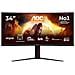 G4 CU34G4ZCA Monitor PC 86,4 cm (34") 3440 x 1440 Pixel Wide Quad HD Nero, Rosso - Foto miniatura 1