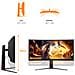 G4 CU34G4ZCA Monitor PC 86,4 cm (34") 3440 x 1440 Pixel Wide Quad HD Nero, Rosso - Foto miniatura 16