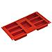 Stampo Rettangoli 7 Cavita 9x5x2,4cm Classic Terracotta Silicone - Foto miniatura 1