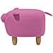 Pouf In Tessuto Rosa Piggy - Foto miniatura 22