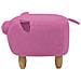 Pouf In Tessuto Rosa Piggy - Foto miniatura 9