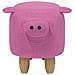 Pouf In Tessuto Rosa Piggy - Foto miniatura 17