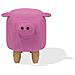 Pouf In Tessuto Rosa Piggy - Foto miniatura 6
