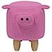 Pouf In Tessuto Rosa Piggy - Foto miniatura 7