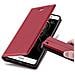 Custodia Compatibile Con Huawei P8 Lite 2015 In Rosso Mela - Coperchio Protettiva Con Chiusura Magnetica, Funzione Stand E Tasca Per Le Carte - Foto miniatura 1