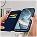Custodia Oppo Reno 4z Portacarte Funzione Supporto Similpelle Liscia Blu - Foto miniatura 5