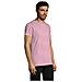 T-shirt Da Uomo Miles-girocollo A Righe -colore E Taglia Bianco-rosso - Foto miniatura 2