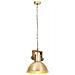 Lampada A Sospensione Industriale 25 W Ottone Rotonda 30 Cm E27 - Foto miniatura 6