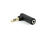 Adattatore Audio Stereo Da 3,5 Mm Ad Angolo Retto A-3.5m-3.5fl - Foto miniatura 1