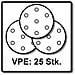 Stf D225/128 Disco Abrasivo Granat P320 / 225 Mm - 25 Pz. (205664) Per Levigatrici A Stelo Planex - Foto miniatura 1