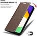 Custodia Compatibile Con Samsung Galaxy A13 5g In Bruno Caffè - Coperchio Protettiva Con Chiusura Magnetica, Funzione Stand E Tasca Per Le Carte - Foto miniatura 6