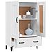 Credenza Bianca 70x31x115 Cm In Legno Ingegnerizzato - Foto miniatura 8