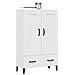 Credenza Bianca 70x31x115 Cm In Legno Ingegnerizzato - Foto miniatura 9