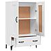 Credenza Bianca 70x31x115 Cm In Legno Ingegnerizzato - Foto miniatura 11