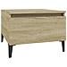 Tavolino Rovere Sonoma 50x46x35 Cm In Legno Multistrato - Foto miniatura 2