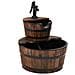 Fontana D'acqua Con Pompa 44,5x44,5x58 Cm Legno Massello Abete - Foto miniatura 2