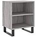 Comodini Grigio Sonoma 2 Pz 40x30x50 Cm In Legno Multistrato - Foto miniatura 3
