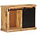 Credenza 80x30x55 Cm In Legno Grezzo Massello Di Mango - Foto miniatura 3