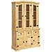 Credenza Corona Marrone 112x43x196cm In Legno Di Pino Messicano - Foto miniatura 1