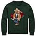 Maglione Polo Bear Uomo Verde Orsetto Ricamato Girocollo A Coste 100% Cotone Tg M - Foto miniatura 1