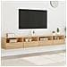 Mobili Tv Muro 2pz Rovere Sonoma 100x30x30 Cm Legno Multistrato - Foto miniatura 1