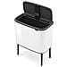 313509 bidone per la spazzatura 36 L Rettangolare Plastica Bianco - Foto miniatura 4