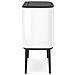 313509 bidone per la spazzatura 36 L Rettangolare Plastica Bianco - Foto miniatura 2