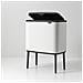 313509 bidone per la spazzatura 36 L Rettangolare Plastica Bianco - Foto miniatura 14