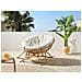 Sedia A Dondolo Rattan Naturale E Beige Chiaro Orvieto - Foto miniatura 1