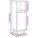 Armadietto Bagno Rovere 30x30x100 Cm Legno Multistrato - Foto miniatura 5
