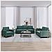 Set Di Divani 3 Pz Verde Scuro In Velluto - Foto miniatura 1