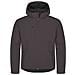 Classic Softshell Hoody Man Grigio Fumo Xxl - Foto miniatura 1