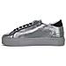 Mezze Scarpe Italiane Da Donna In Pelle Lucida Argento 37 - Foto miniatura 3