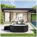Piscina 28458EX PureSpa Jet&Bubble Deluxe Capacità 795 L per 4 Personi Colore Nero - Foto miniatura 4