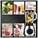 Frullatore 2 In 1 Da 1,5l In Acciaio Inossidabile. Caraffa In Vetro, 1500w, Lame In Acciaio Inox, Trita Ghiaccio, Smoothies, Succhi. 5 Velocità. Bicchiere Ausiliario. - Foto miniatura 4