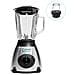 Frullatore 2 In 1 Da 1,5l In Acciaio Inossidabile. Caraffa In Vetro, 1500w, Lame In Acciaio Inox, Trita Ghiaccio, Smoothies, Succhi. 5 Velocità. Bicchiere Ausiliario. - Foto miniatura 1