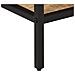 Tavolo Consolle 70x35x70 Cm In Legno Massello Di Mango Grezzo - Foto miniatura 6