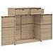 Armadietto Portaoggetti Giardino Beige 105x55x113cm Polyrattan - Foto miniatura 6