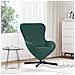 Poltrona a Uovo  Verde Scuro in Velluto - Foto miniatura 2