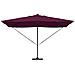 Ombrellone a Sbalzo Roma con LED Rosso Bordeaux 352x251x265 cm Alluminio - Foto miniatura 5